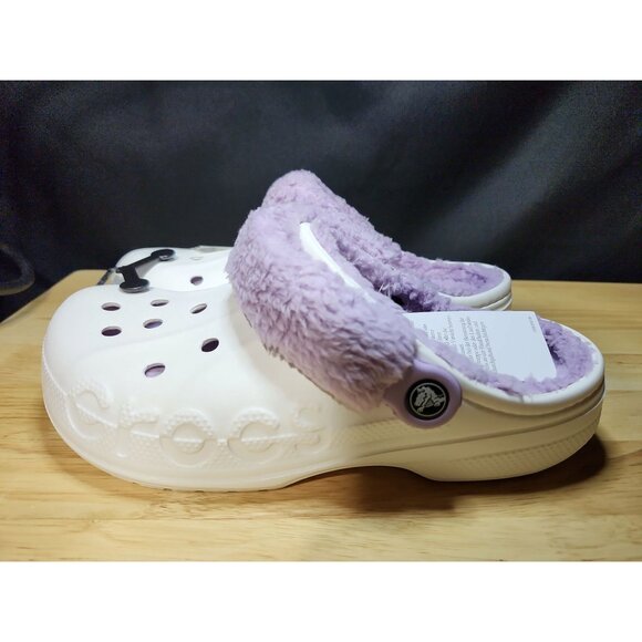 Crocs Lined fuzz strap clog size 8M 10W - Picture 1 of 6